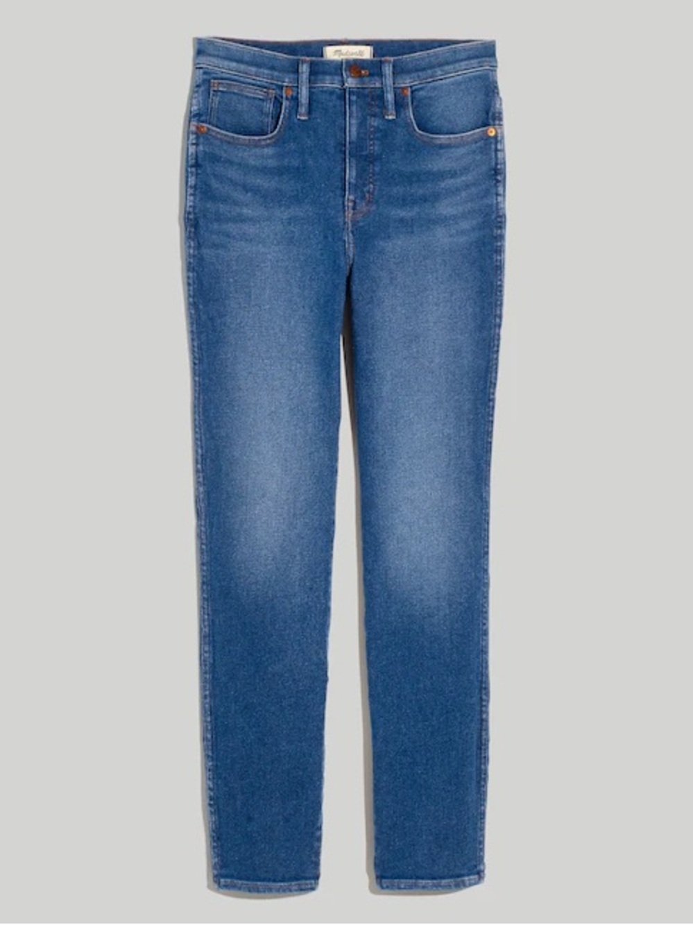 Madewell Stovepipe High-rise jeans Size 25 Blue Denim wash Excellent condition - Picture 2 of 9